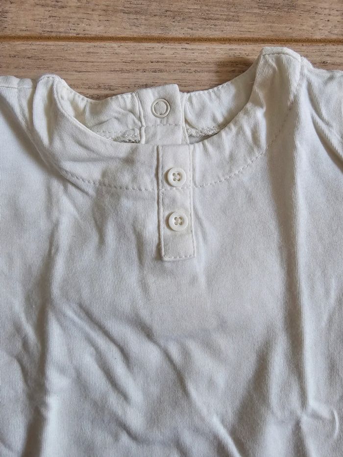 Ensemble t-shirt manches courtes et pantalon léger été Natalys et Petit Bateau 12 mois 74cm - photo numéro 4