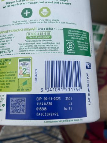 Bledilait 1er âge