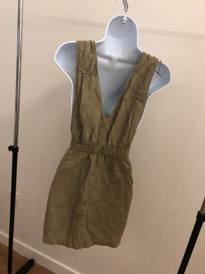 Robe salopette Kaki Zara - photo numéro 4