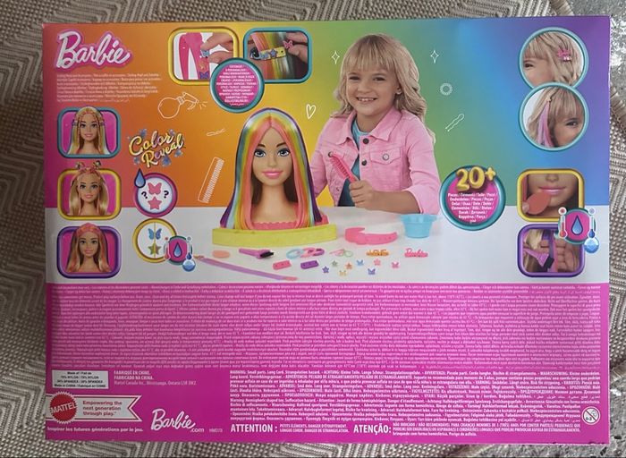 Tête à coiffer Barbie Color Reveal – Neuve 💇‍♀️✨ - photo numéro 2