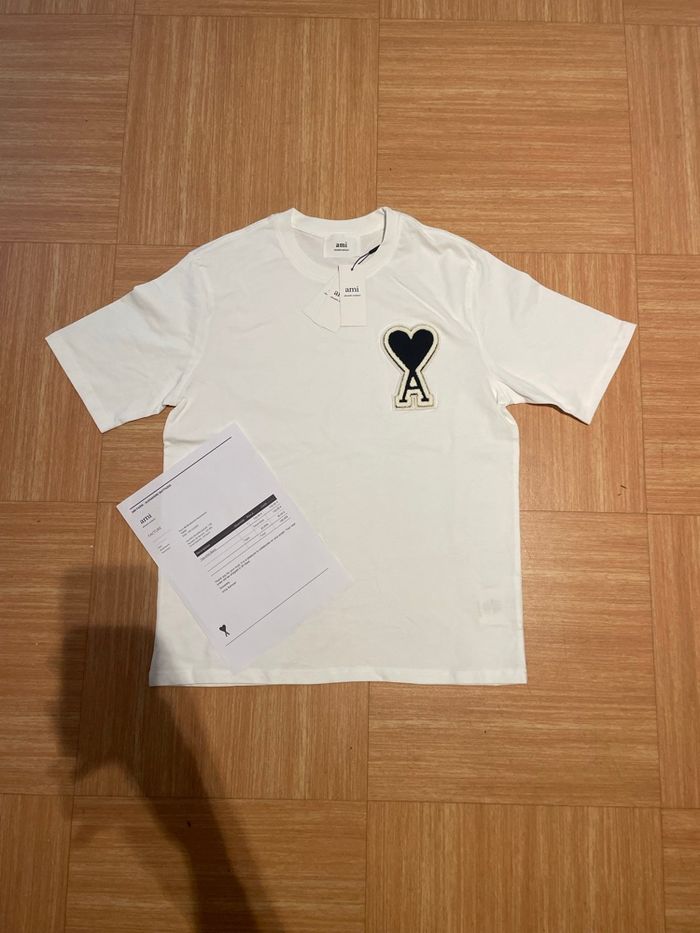 T-shirt Ami Paris blanc – taille M - photo numéro 1