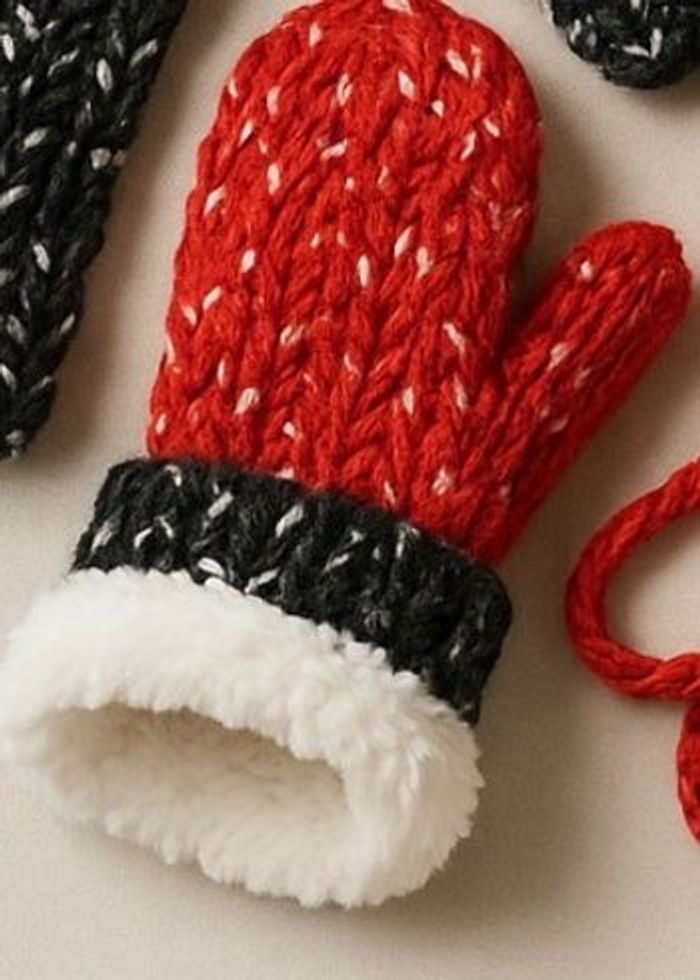 Lot bonnet écharpe moufle Mixte - neuf - tricot - intérieur polaire - photo numéro 4