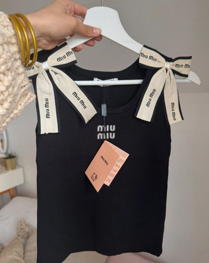 Débardeur Miu Miu noir