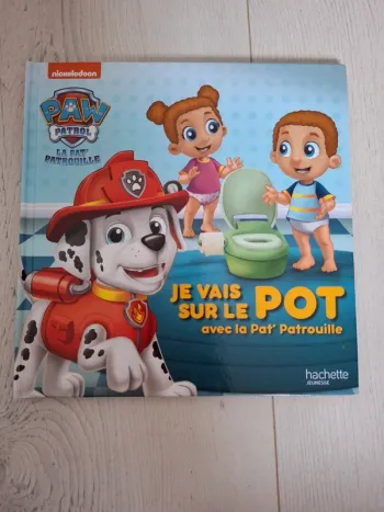 Livre je vais sur le pot avec la pat patrouille