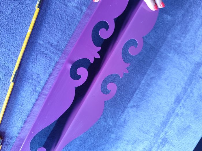 Etagere rangement livre metal violet chambre bureau bibliothèque - photo numéro 8
