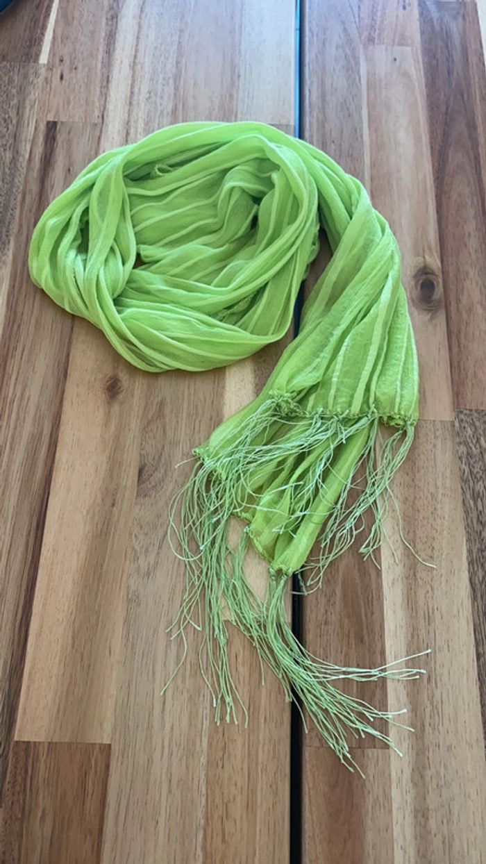 Robe cérémonie vert anis et son étole - photo numéro 9