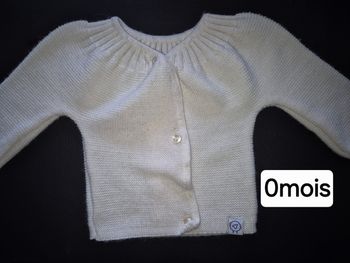 Gilet en laine naissance