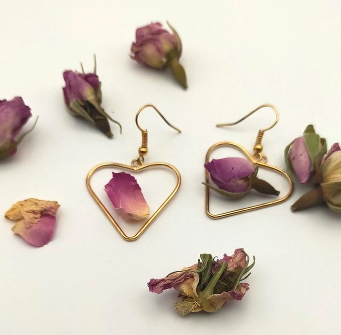 Boucles d'oreilles coeur - photo numéro 4