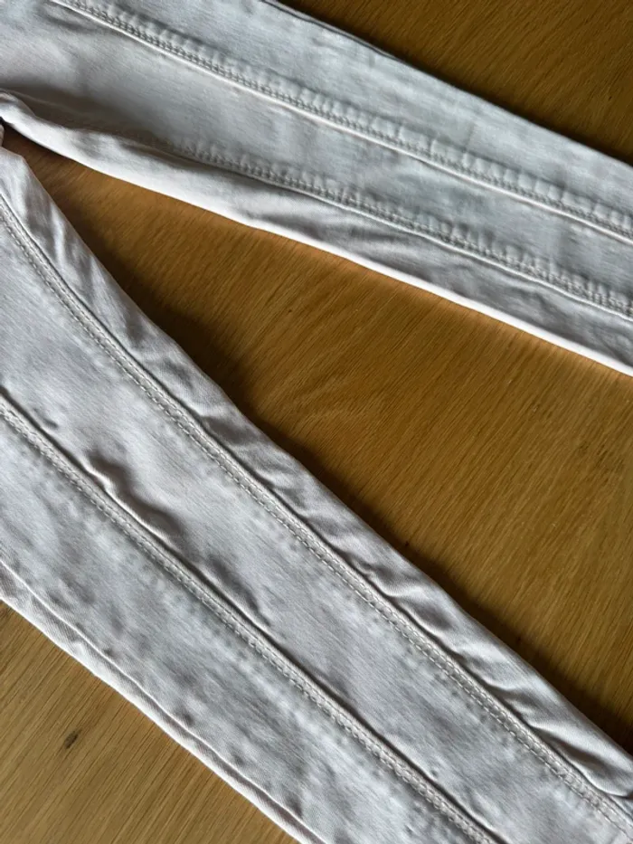 Tregging/jeans slim rose pâle sans bouton - Taille 4 Ans - photo numéro 5