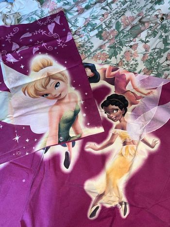 Lot drap housse + oreiller Fée Clochette