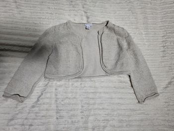 Gilet bébé fille doré P'tit Bisou