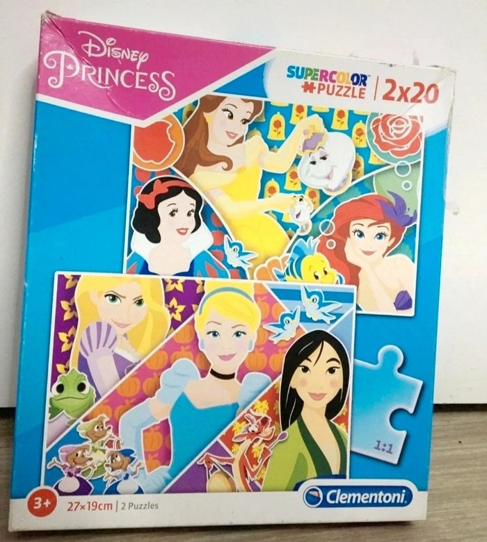 Puzzle supercolor 2x20 Disney princesse
