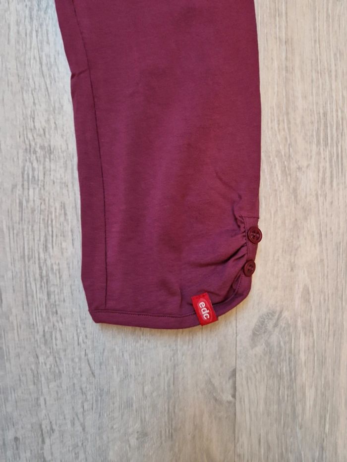 Caleçon ou legging violet XXS neuf avec étiquette EDC - photo numéro 3