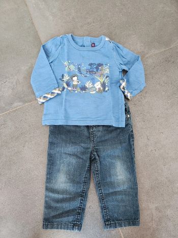 Ensemble Tshirt ML Sergent Major + jeans