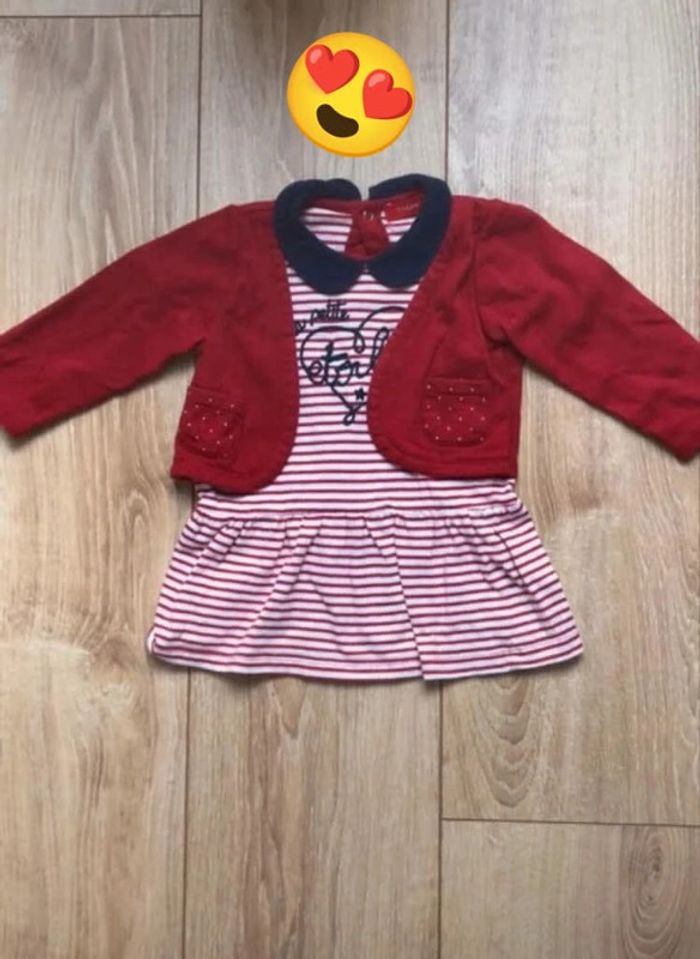 Robe 12mois Tissaia état neuf - photo numéro 2