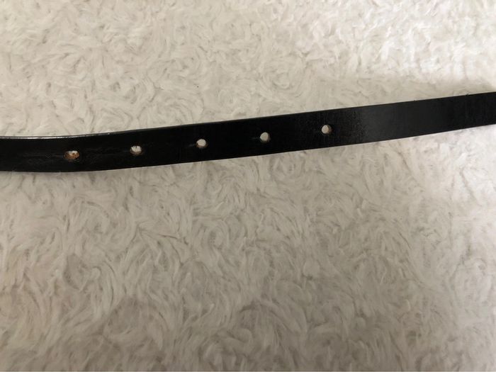 AN-Ceinture noire/argent punt o roma 110cm - photo numéro 3