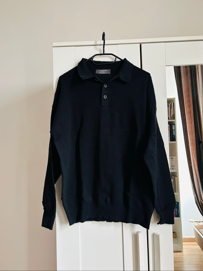 Pull noir avec col Homme Primark Taille M