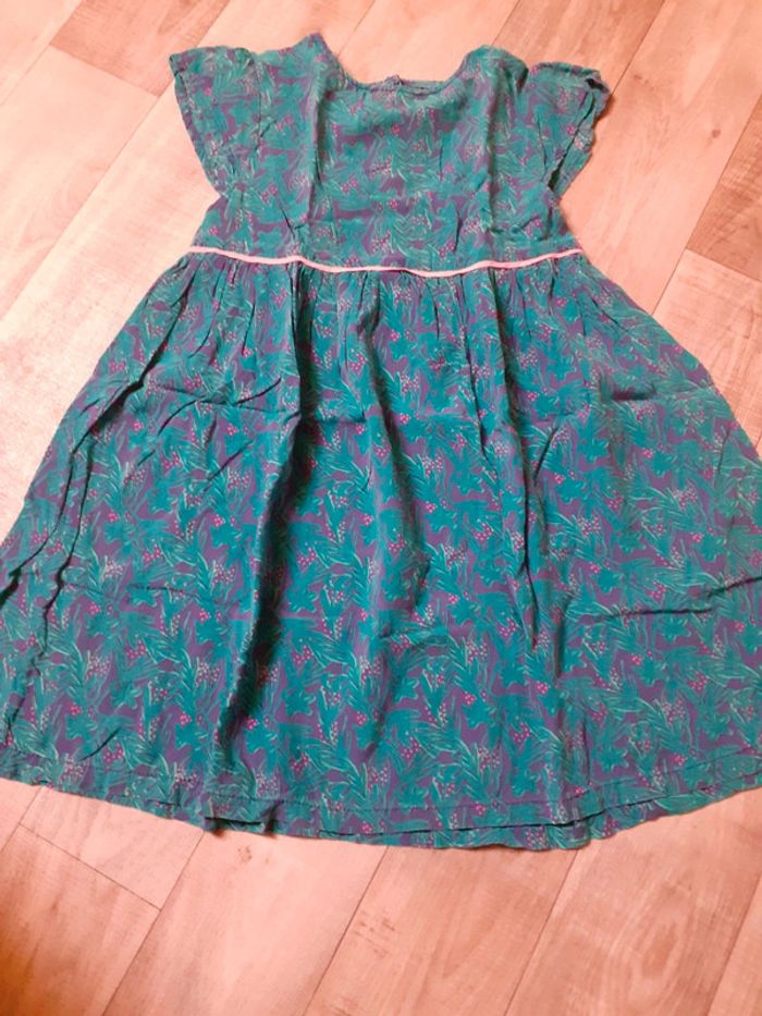 Robe fille bleue turquoise légère 5 ans - photo numéro 3