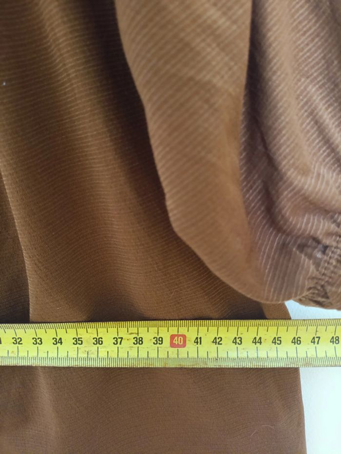 Top boutonné rouille – Jennyfer – Taille S vintage old school - photo numéro 5