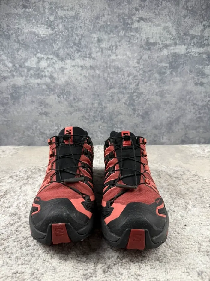 Salomon XA Pro 3D V9 Gore-Tex - Black & Beige & Corail - photo numéro 2