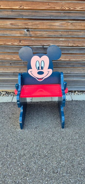 Chaise enfant en bois Mickey Disney