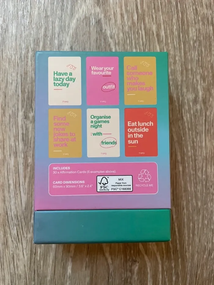 Set de cartes d'affirmation positives - photo numéro 2