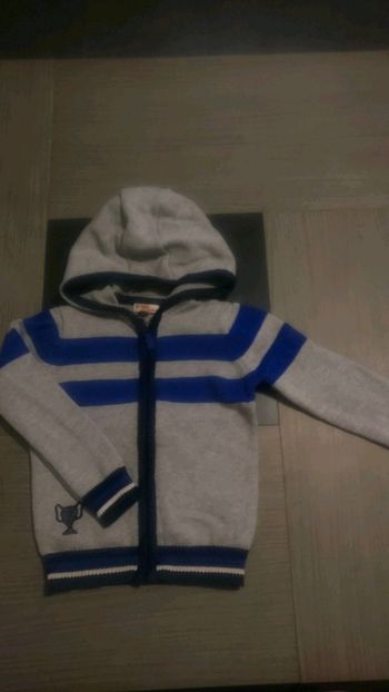 Gilet zippé dpam 2 ans
