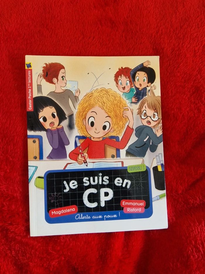 Livre je suis en CP alerte aux poux