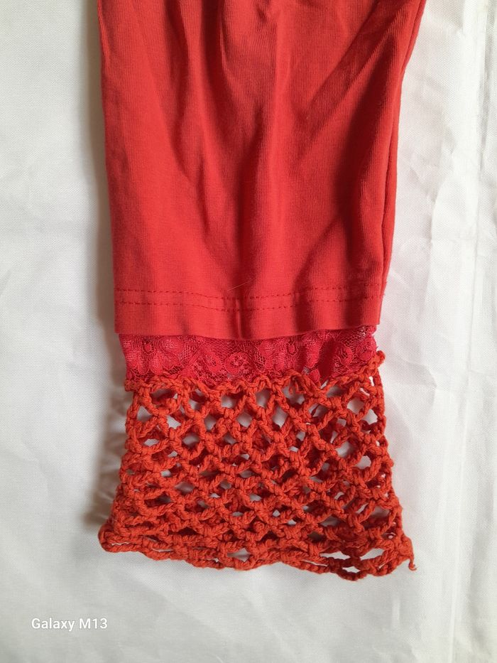 Legging femme rouge Tissaia taille 38/40 - photo numéro 2