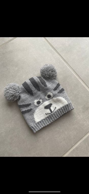 Bonnet ours 6-12 mois