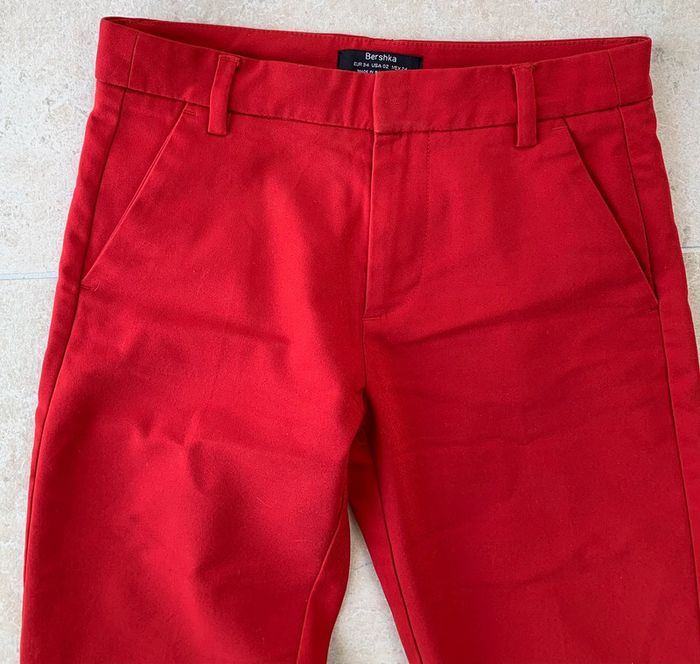 Pantalon chino rouge - photo numéro 2