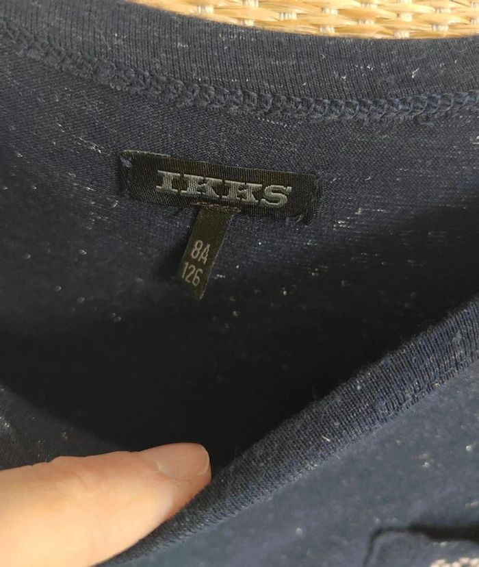 25 € Robe Ikks bleu marine effet pailletée 8 ans - photo numéro 5