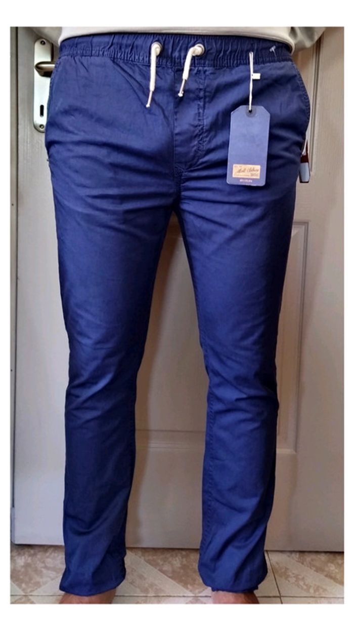 Pantalon élastique en coton taille 42 - photo numéro 3