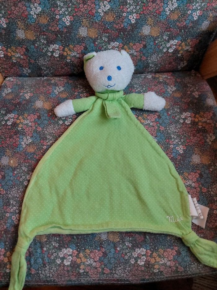 Doudou mouchoir ourson musti