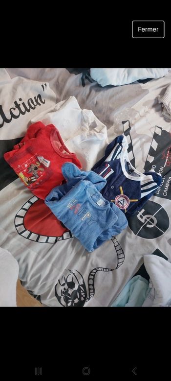 Lot de 4 pyjamas taille 3 mois