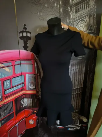 58475 robe bleu marine moulante 36