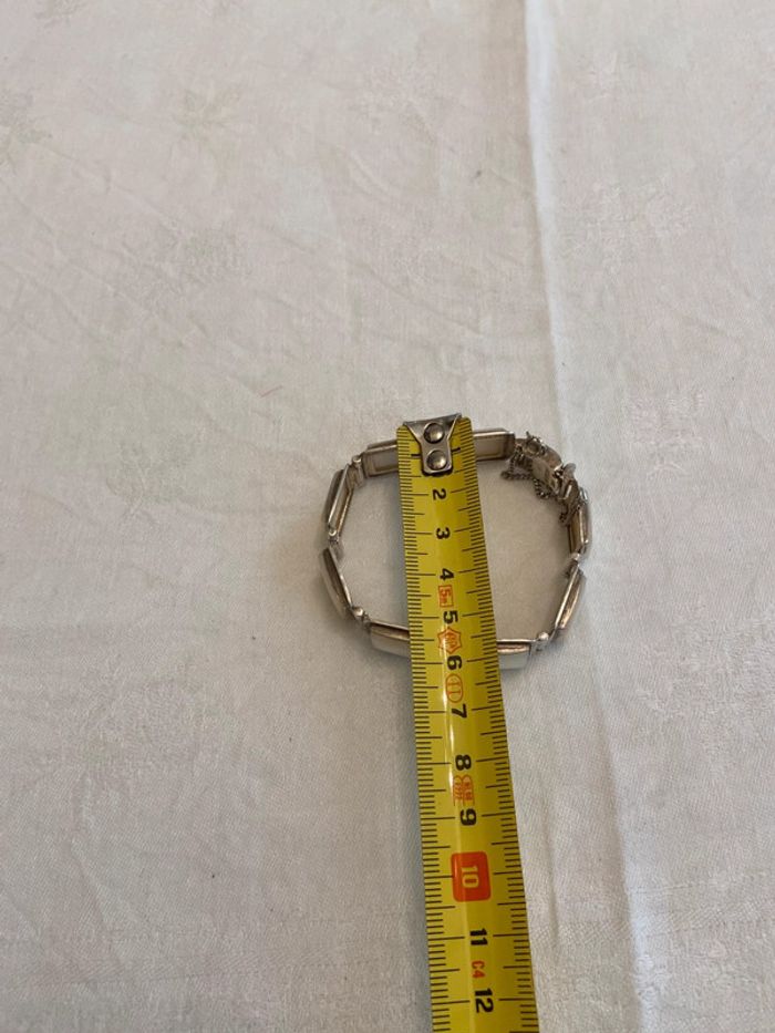 Bracelet vintage en argent et nacre - photo numéro 16