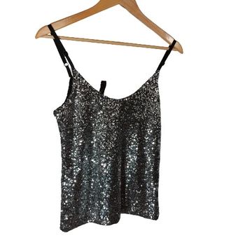 Debardeur sequin argenté