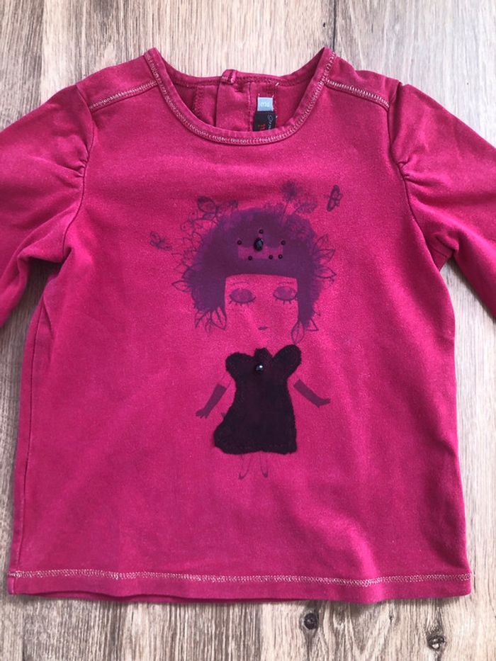 Tee-Shirt Catimini fille manches longues 3 ans - photo numéro 2