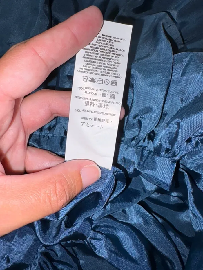 Robe bleue à pois blanc femme taille 42 Sinéquanone en très bon état. - photo numéro 11