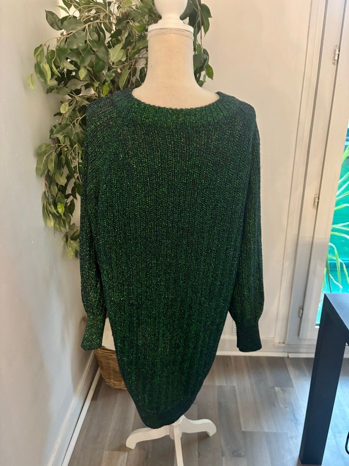 Robe pull mailles vertes, L, H&M. - photo numéro 2