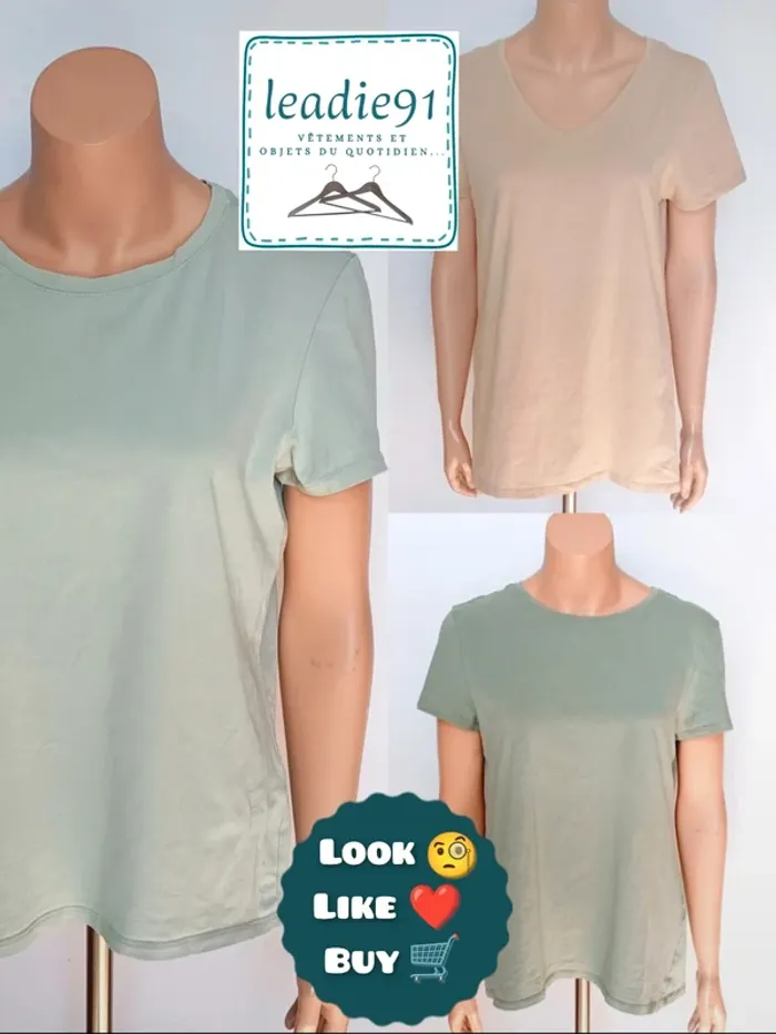 lot 3 tee-shirt Primark femme 44 / 46