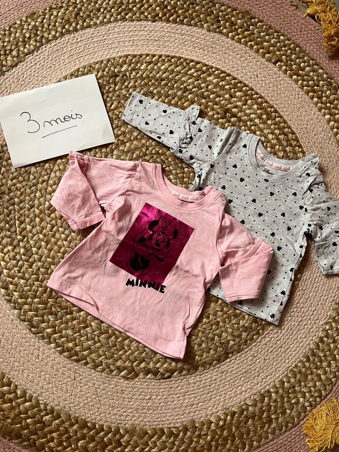 2 tee shirt manches longues Mickey