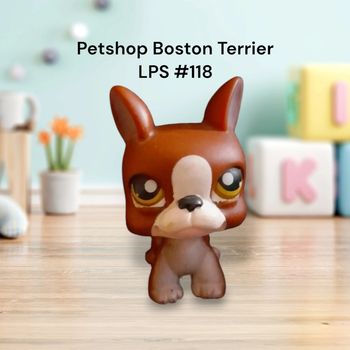 Little Petshop Chien Boston Terrier LPS #118 Hasbro