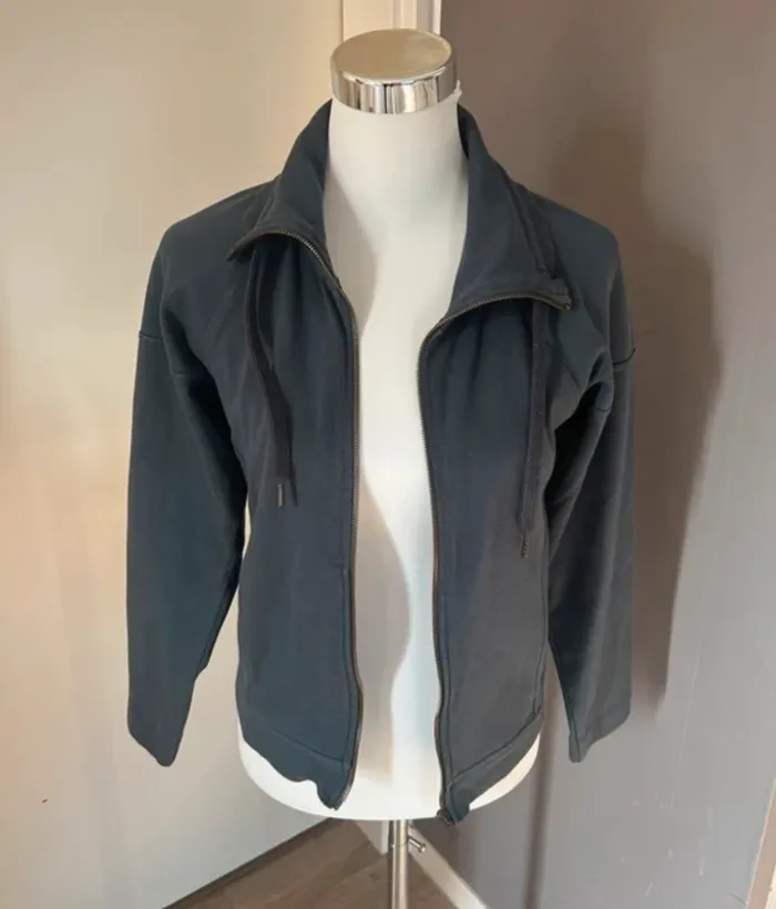 Repetto veste zippé, veste Sweat,  pull zippé bleu gris taille M/38 - photo numéro 5