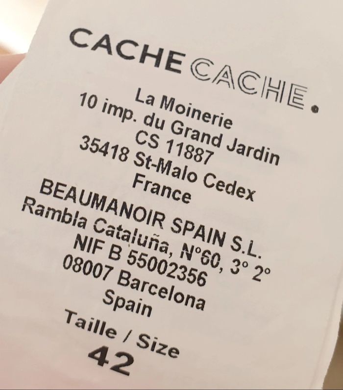 💜 Haut a bretelles taille 42 Cache cache #emyfleury_42femme - photo numéro 3