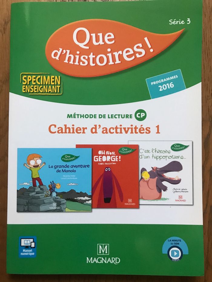 Que d'histoires ! CP - Série 3 - Cahier d’activités