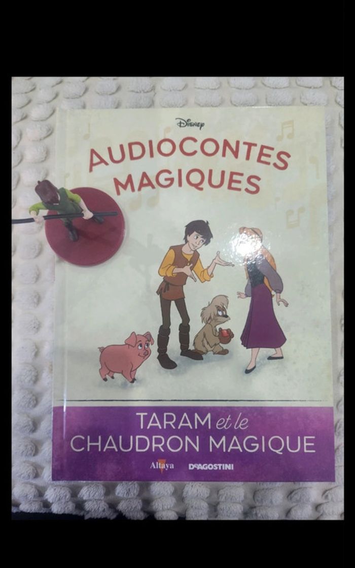 74ēme audioconte magique collection altaya deagostini livre et figurine disney audio conte