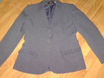 Veste MC PARIS grise habillée Made in France 38 TBE