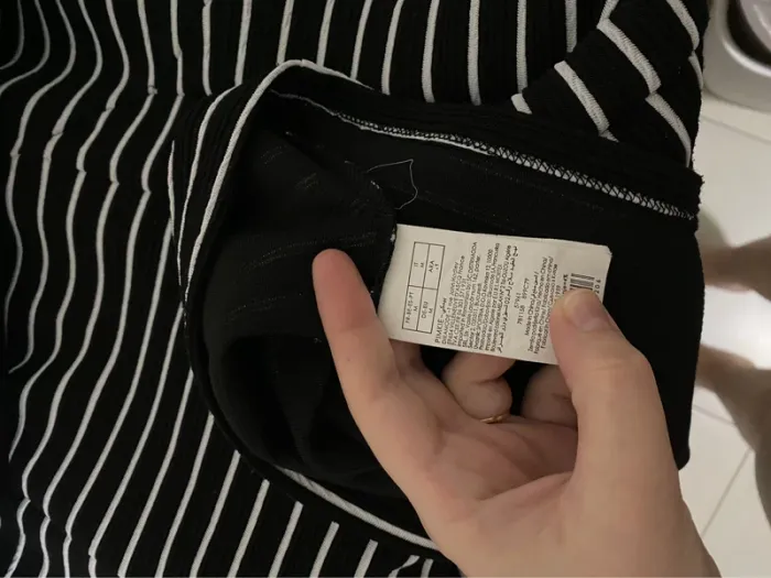 Robe à ligne noir & blanc évasée - photo numéro 3